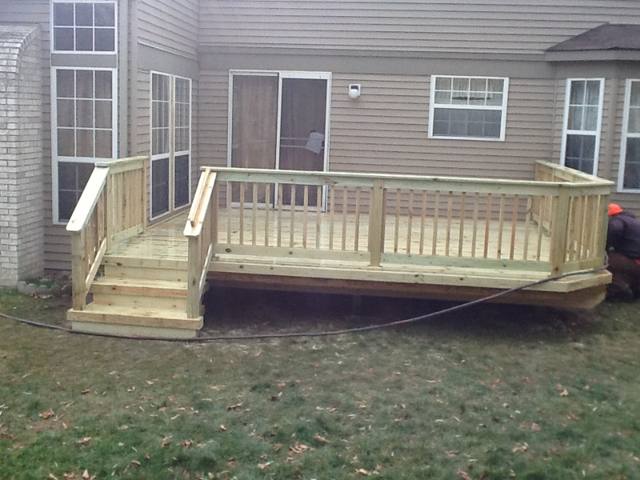 Pressure Treated Decks by Supreme Deck, Michigan deck contractor - photo 1