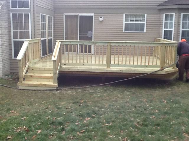 Pressure Treated Decks by Supreme Deck, Michigan deck contractor - photo 2