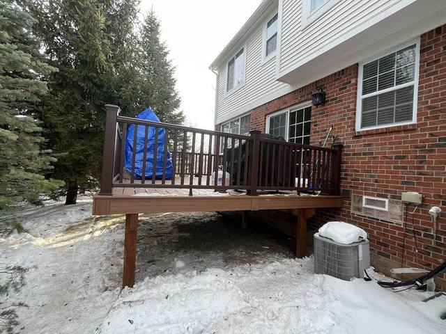 Trex Tiki Torch deck in Novi, MI built by Supreme Deck