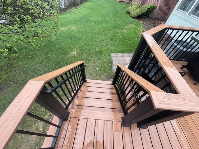 Trex Tiki Torch deck in Rochester, MI built by Supreme Deck