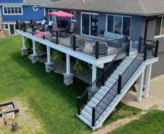 Trex Deck Building with Transcend floor and Railing in Michigan - Michigan  Deck Builders - Trex Deck Building